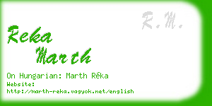 reka marth business card